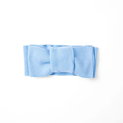 Knitted Oversized Topknot in Baby Blue