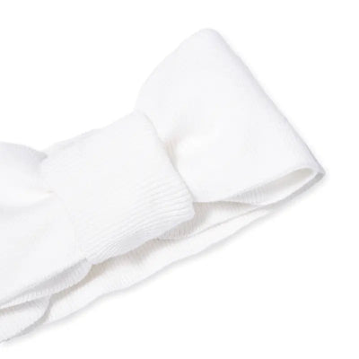 Knitted Oversized Topknot in White