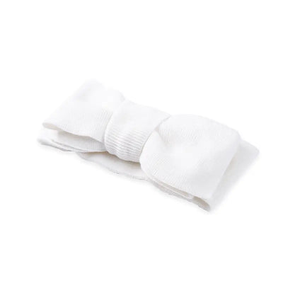 Knitted Oversized Topknot in White