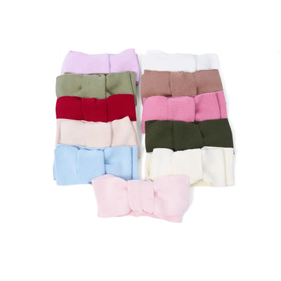 Knitted Oversized Topknot in White