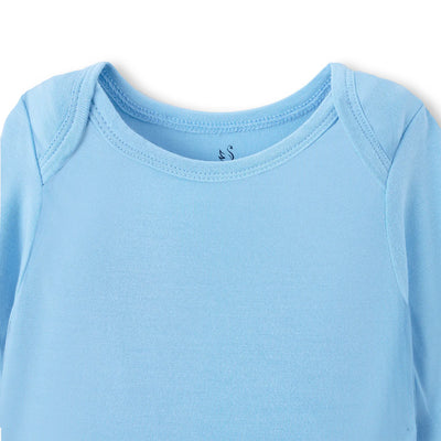 Long Sleeve Baby Bodysuit in Blue Bell