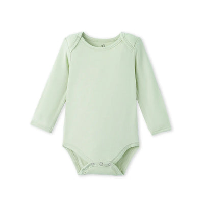 Long Sleeve Baby Bodysuit in Sage Green