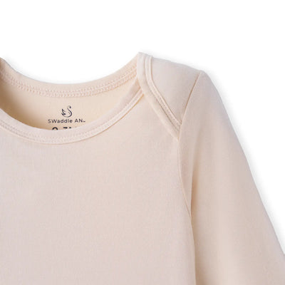 Long Sleeve Baby Bodysuit in Sand