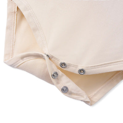 Long Sleeve Baby Bodysuit in Sand