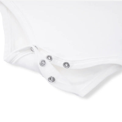 Long Sleeve Baby Bodysuit in White