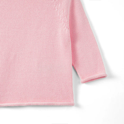 Knit Rollneck Baby Sweater in Pink