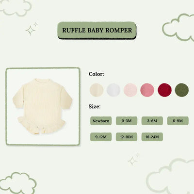 Embroidered Little Wildflower Baby Romper