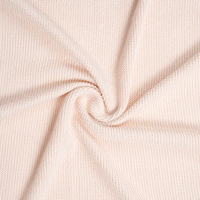 Ruffled Edge Knit Baby Blanket in Beige
