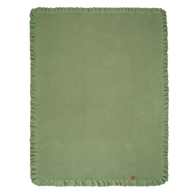 100% Ruffled Knit Baby Blanket