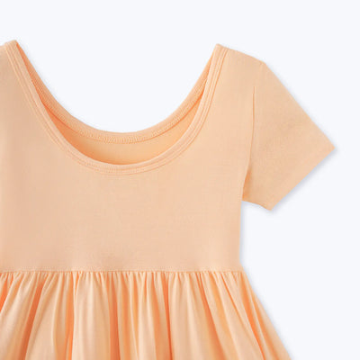 Twirl Dress in Peach Fuzz - SwaddleAn