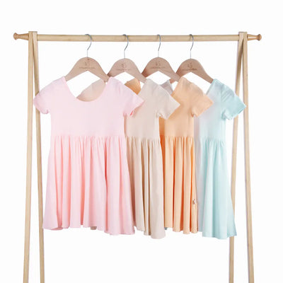 Twirl Dress in Peach Fuzz