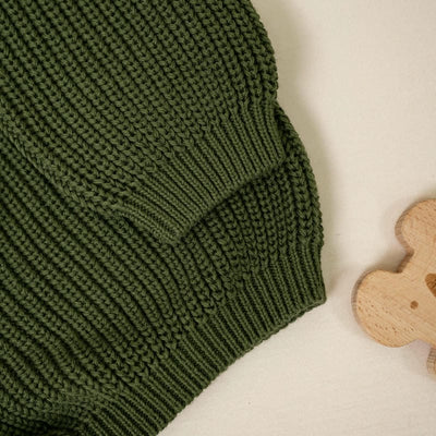 Ghost Dog Halloween Knit Baby Sweater - SwaddleAn