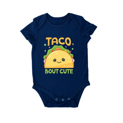 'Taco bout cute' Bodysuit Blue Depths