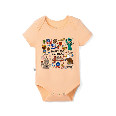 USA 250th Anniversary Custom Baby Name Onesie