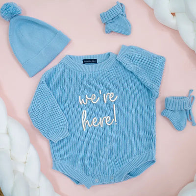 We’re Here Embroidered Romper