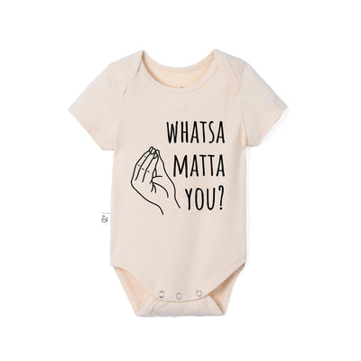Whatsa matta with you Italian Funny Baby Bamboo Onesie