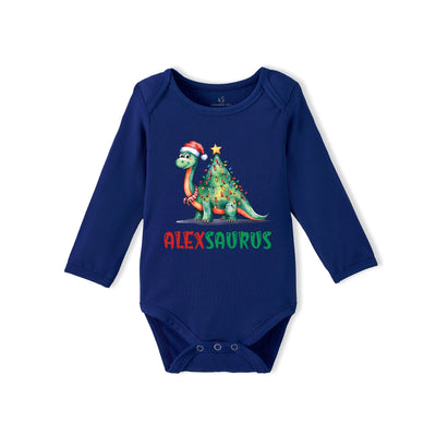 Custom Dinosaurus Name Bamboo Baby Bodysuit
