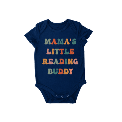 'Mama's Reading Buddy' Bodysuit, Book Lover Baby Onesie SwaddleAn