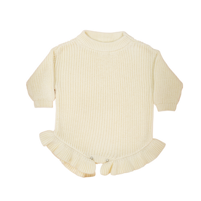 Ruffle Baby Knit Rompers