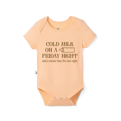 Cold Milk On A Friday Night Baby Bamboo Onesie