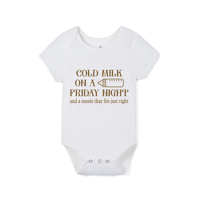 Cold Milk On A Friday Night Baby Bamboo Onesie