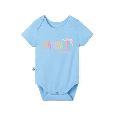 Custom Colorful Doodle Name Baby Onesie