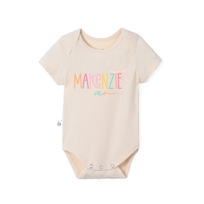 Custom Colorful Doodle Name Baby Onesie
