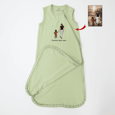 Custom Baby Portrait Sleep Sack | A Timeless Work of Art SwaddleAn