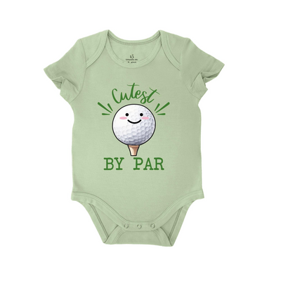 Cutest By Par Baby Bodysuit, Golf Baby Onesie SwaddleAn