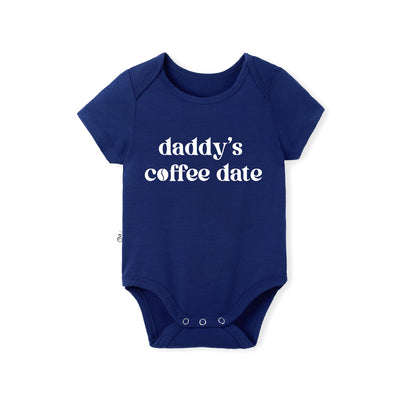 Daddy's Coffee Date Bamboo Baby Bodysuit