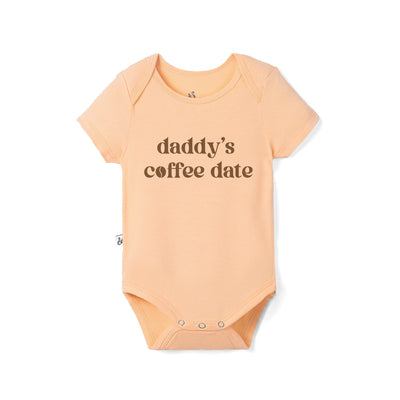 Daddy's Coffee Date Bamboo Baby Bodysuit