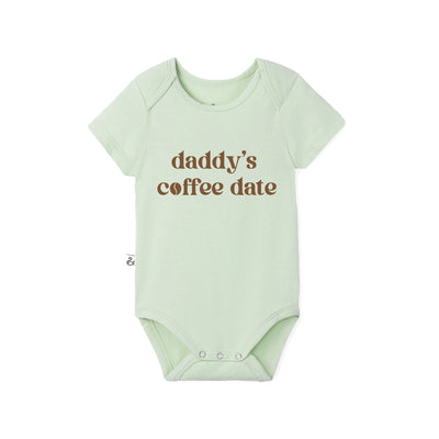 Daddy's Coffee Date Bamboo Baby Bodysuit