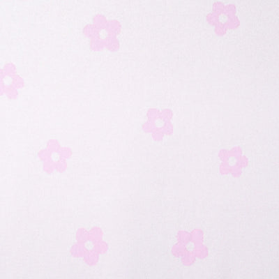 Pattern of pink flowers on a light pink background