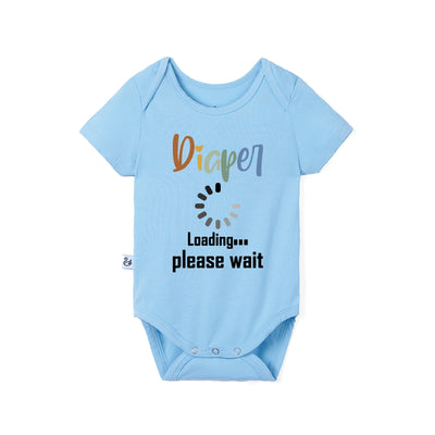 Diaper Loading Please Wait Baby Bamboo Onesie