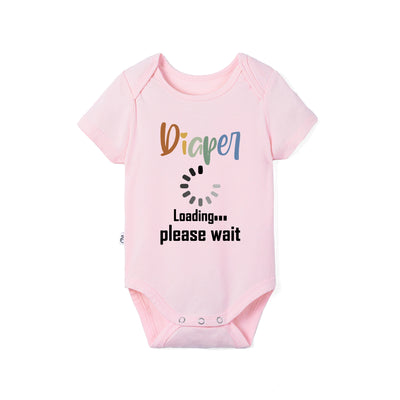 Diaper Loading Please Wait Baby Bamboo Onesie