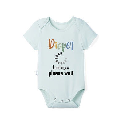Diaper Loading Please Wait Baby Bamboo Onesie