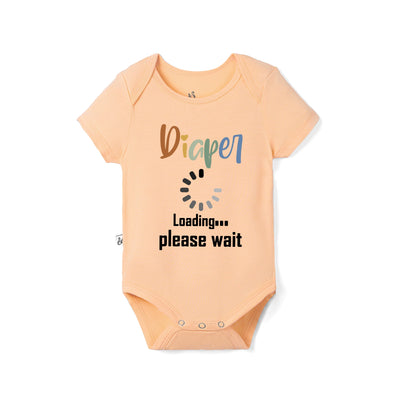 Diaper Loading Please Wait Baby Bamboo Onesie