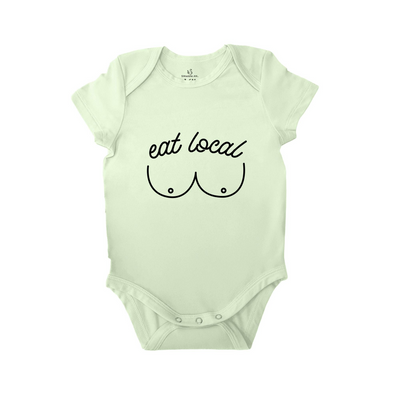 'Eat Local' Bodysuit | Funny Baby Onesie - SwaddleAn - 