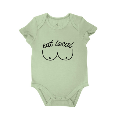 'Eat Local' Bodysuit | Funny Baby Onesie - SwaddleAn - 