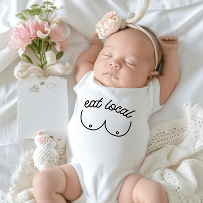 'Eat Local' Bodysuit | Funny Baby Onesie - SwaddleAn - 