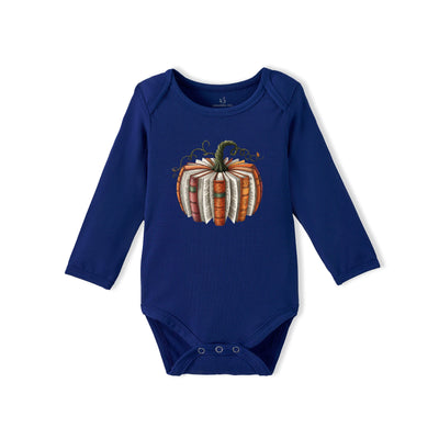 Pumpkin Book Bamboo Baby Onesie