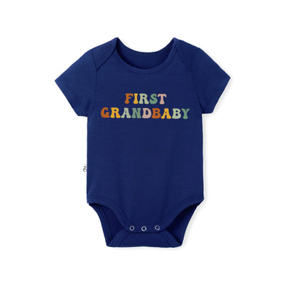 Groovy First Grandbaby Bamboo Baby Onesie