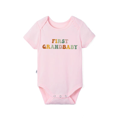 Groovy First Grandbaby Bamboo Baby Onesie