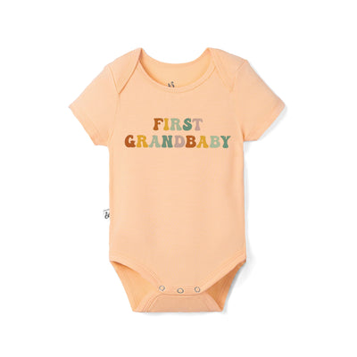 Groovy First Grandbaby Bamboo Baby Onesie