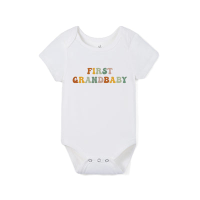 Groovy First Grandbaby Bamboo Baby Onesie