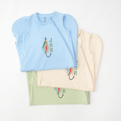 Embroidery Fly Fishing Sleep Sack | Personalized Monogram
