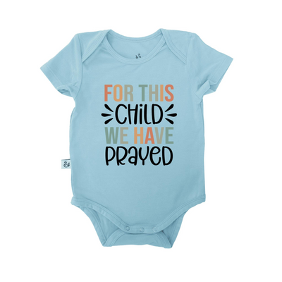'For this child we have prayed' Bodysuit | Christian Baby Onesie SwaddleAn