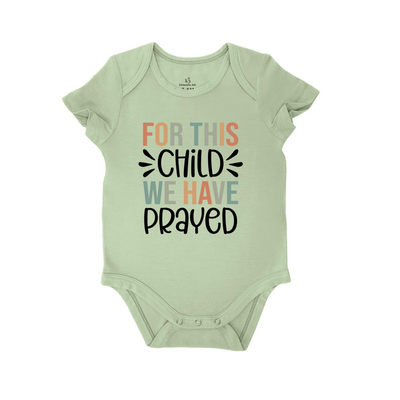 'For this child we have prayed' Bodysuit | Christian Baby Onesie SwaddleAn
