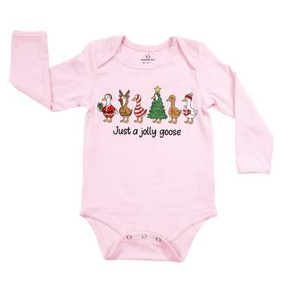 Just A Jolly Goose Christmas Baby Onesie SwaddleAn
