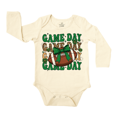 Coquette Football Game Day Baby Onesie SwaddleAn